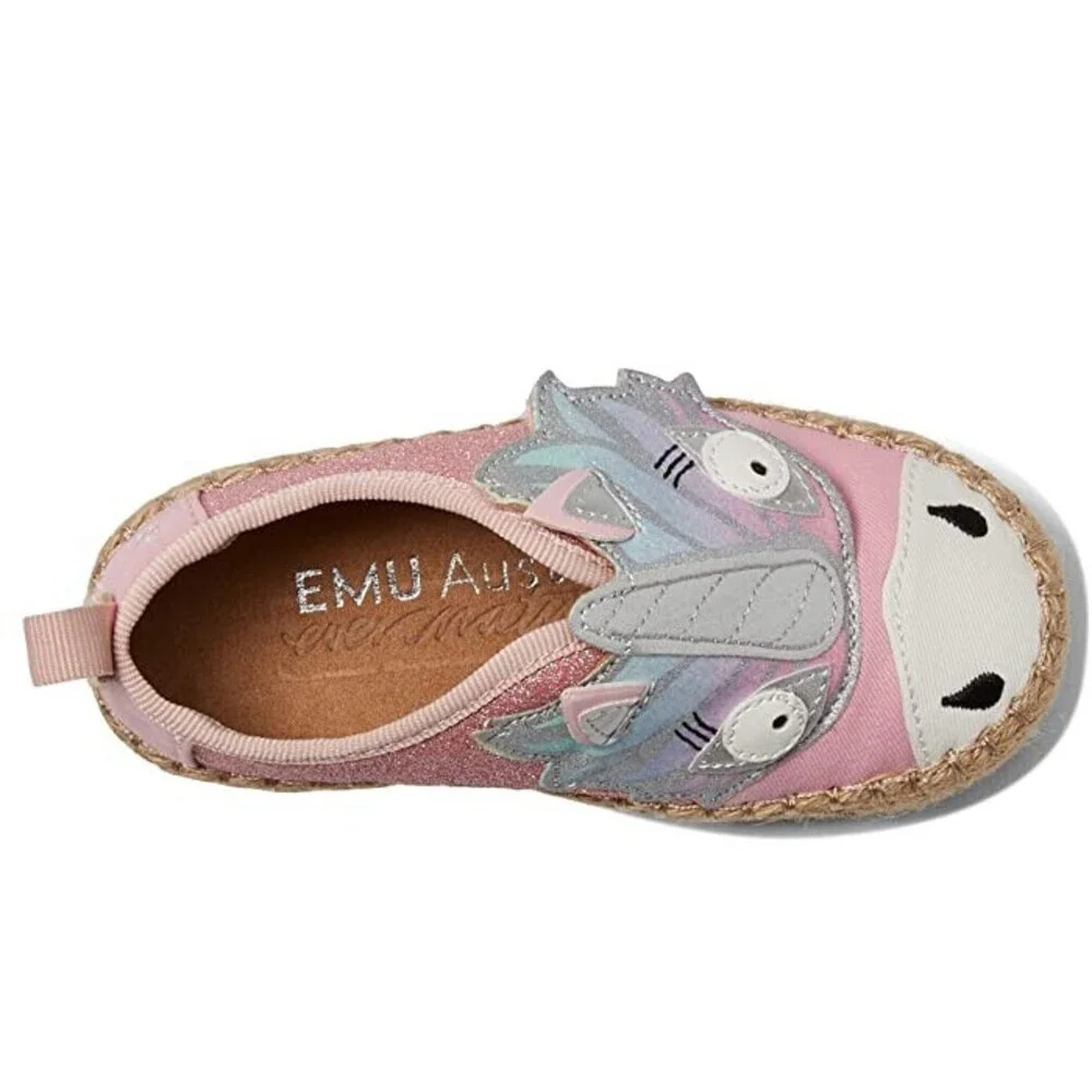 EMU Australia Unicorn Nest Kids US 3 Pink Slip On Round Toe Espadrille JOBB1684